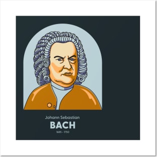 Johann Sebastian Bach - Famous classical music composer Posters and Art